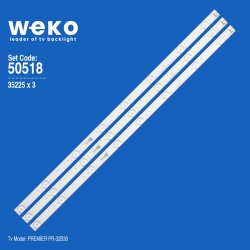 Wkset-5518 35225x3 hl-17320a28-0801s-01 a3 -echom-32db-4632db005  4632db016  3 adet led bar