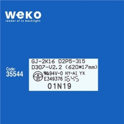 Wkset-5527 35588X3 Gj-2K16 D2P5-315 D307-V2.2  620*17Mm  - 01N19 3 Adet Led Bar