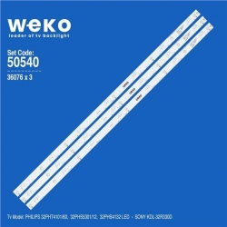 Wkset-5540 36076X3 Lb-Pf 3030-Gjd2p53153x7ahv2-D 3 Adet Led Bar