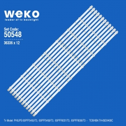Wkset-5548 36336x12 k650wd a1 - 4708-k65wd8-a1213k01 12 adet led bar