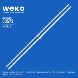 Wkset-5572 36185x2 aot_43_nu7100f_2x28_3030c 2 adet led bar (28led)