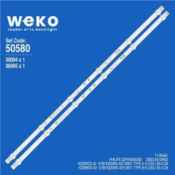 Wkset-5580 36094X1 36095X1 K320wdx A2  4708-K320wd-A2113N11 2 Adet Led Bar