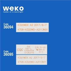 Wkset-5580 36094X1 36095X1 K320wdx A2  4708-K320wd-A2113N11 2 Adet Led Bar