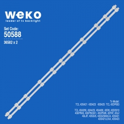 Wkset-5588 36582x2 gic43lb32_3030f2.1d|4c-lb4311 2 adet led bar