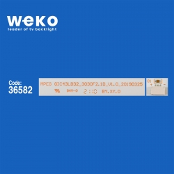 Wkset-5588 36582x2 gic43lb32_3030f2.1d|4c-lb4311 2 adet led bar