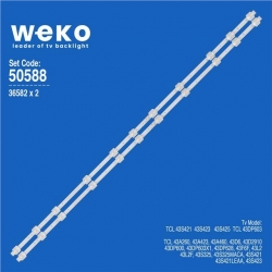 Wkset-5588 36582X2 Gıc43lb32_3030F2.1D|4C-Lb4311 2 Adet Led Bar