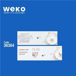 Wkset-5593 36364X3 Led315d10-07 (B)  Pn:30331510219 3 Adet Led Bar