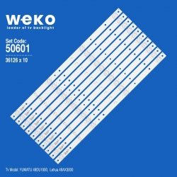 Wkset-5601 36126x10 js-d-jp4910-041ec (60517)  10 adet led bar  6v