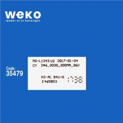 Wkset-5604 35479X2 Ms-L1343 V2  2 Adet Led Bar