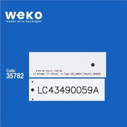 Wkset-5618 35782X3 Lg Innotek 17Y 43Inch_ A-Type  3 Adet Led Bar