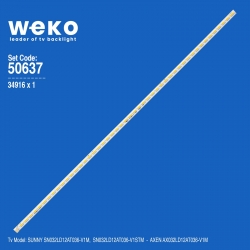 Wkset-5637 34916x1 zc-7020-48-v0.1 1 adet led bar (48led)