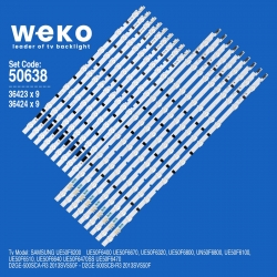 Wkset-5638 36423x9 36424x9 d2ge-500sc-r3 2013svs50f 18 adet led bar