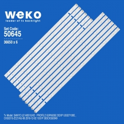 Wkset-5645 36650x6 cx55d15-zc21ag-06 6 adet led bar (bölünmüş ürün)   12 adet