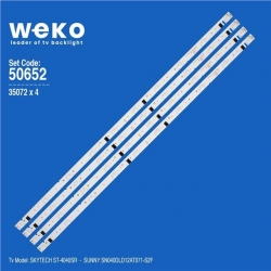 Wkset-5652 35072X4 Zdcx40d10-Zc14f-02 - Pn:303Cx400033  4 Adet Led Bar