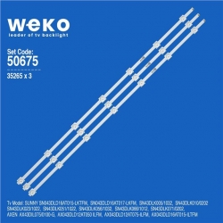 Wkset-5675 35265X3 C-Ska43d730 3*7 - Yal13-00715150 3 Adet Led Bar (51601 İle Uyumlu)