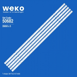 Wkset-5682 35650x5 180-w00-390009 h - ic-a-cnt39d358 5 adet led bar