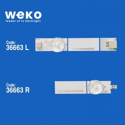 Wkset-5692 36663x3 ic-d-hwbj40d660 9p84 3 adet led bar (bölünmüş ürün) 6 parça