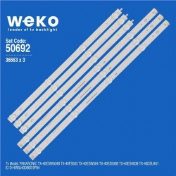 Wkset-5692 36663X3 Ic-D-Hwbj40d660 9P84 3 Adet Led Bar (Bölünmüş Ürün) 6 Parça