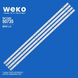 Wkset-5735 36101x4 evertop lbm400p0901-aw-2  4 adet led bar
