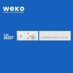 Wkset-5736 36207x3 hl-00430a30-0402s-06 a1 3x8 3 adet led bar (bölünmüş 6 adet)