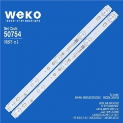 Wkset-5754 35278 Cx20d05-Zc21fg-01 5S1P - 125-130/3.2-3.3 - 303Cx200031 2 Adet Led Bar