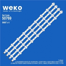 Wkset-5769 36687X4 Lg Innotek Trıdent 65Inch 65Uk63 Led Array_Rev0.0_180626_3Pcm00797a  4 Adet Led Bar