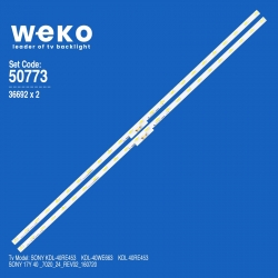 Wkset-5773 36692x2 sony 17y 40 _7020_24_rev02_160720  2 adet led bar (24led)