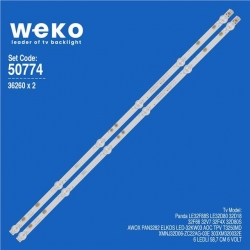 Wkset-5774 36260X2 Xmnj32d06-Zc22ag-03E 303Xm320032e 2 Adet Led Bar (6V6led58,6Cm)