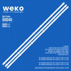 Wkset-5778 36693x1 36694x2 rf-az400017ae30-0601 0701 a0  3 adet led bar