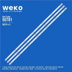 Wkset-5781 36576X3 Shineon M08-Bd40030-0701N-4311D 3 Adet Led Bar