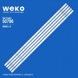 Wkset-5786 35462x5 gj-2k16-430-d510-v4 - 11800865-a0 5 adet led bar