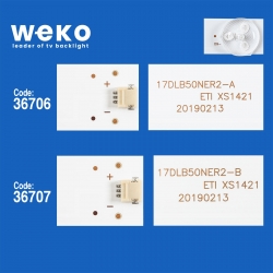 Wkset-5792 36706x2 36707x1 17dlb50ner2-a/b 3 adet led bar (12lens)