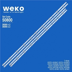 Wkset-5800 36089X2 36090X2 Svv430a52_A/B 4 Adet Led Bar (8+10Lens)