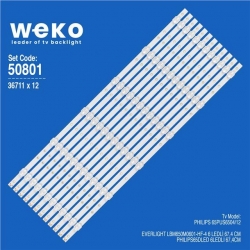 Wkset-5801 36711X12 Everlıght Lbm650m0601-Hf 12 Adet Led Bar