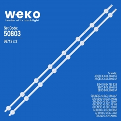 Wkset-5803 36712x2 arcelik_43_clarity_2x8_1313fca_8s1p rev.v4 2 adet led bar