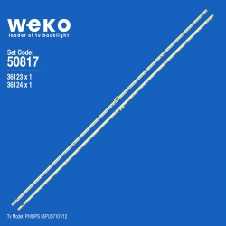 Wkset-5817 36123x1 36124x1 cl-550-072-v1-l/r 11800821-a0 2 adet led bar (72led)
