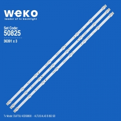 Wkset-5825 36391x3 k430wdf a1  4708-k43wdd-a1117n11 3 adet led bar