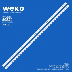 Wkset-5842 36592x2 06-32c2x6-618-m13w14-180528 261501005170 2 adet led bar (3v6led61,8cm)