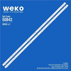 Wkset-5842 36592X2 06-32C2X6-618-M13W14-180528 261501005170 2 Adet Led Bar (3V6led61,8Cm)