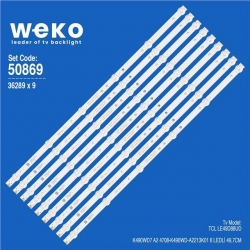 Wkset-5869 36289X9 K490wd7 A2 4708-K490wd-A2213K01 9 Adet Led Bar