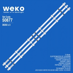 Wkset-5877 36350x3 js-d-hl32l12-061dc k3-3.02.001.0469 3 adet led bar