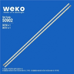 Wkset-5902 36730X1 36731X1 015B8000-A49-001-6734 V-6734-A49-10 L/R 2 Adet Led Bar (45Led)