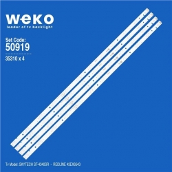 Wkset-5919 35310X4 Zdcx43d12-Zc14f-02 303Cx430032 4 Adet Led Bar