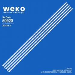 Wkset-5920 36749x5  sj.ym.d5500602-2835bs-m 5 adet led bar