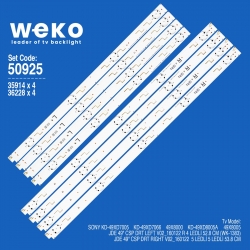 Wkset-5925 35914x4 36228x4 jde 49 csp drt left/right 8 adet led bar