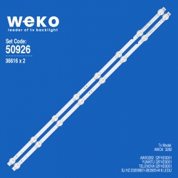 Wkset-5926 36616x2 sj.hz.d3200801-2835bs-m 2 adet led bar