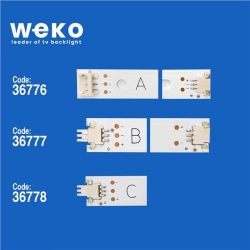 Wkset-5977 36776X8 36777X8 36778X8 Dırect 3.0_70Inch_A/B/C 24 Adet Led Bar