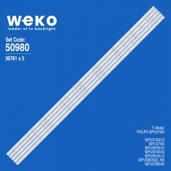 Wkset-5980 36781x5 lb-gm3030-gj0d22505x9amb2-1-t 5 adet led bar