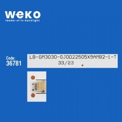 Wkset-5980 36781x5 lb-gm3030-gj0d22505x9amb2-1-t 5 adet led bar