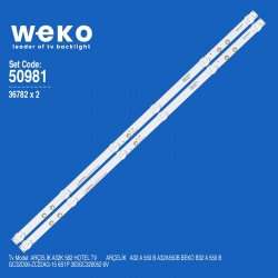 Wkset-5981 36782x2 gc32d06-zc22ag-15 6s1p 303gc320052  2 adet led bar (6v6led58cm)